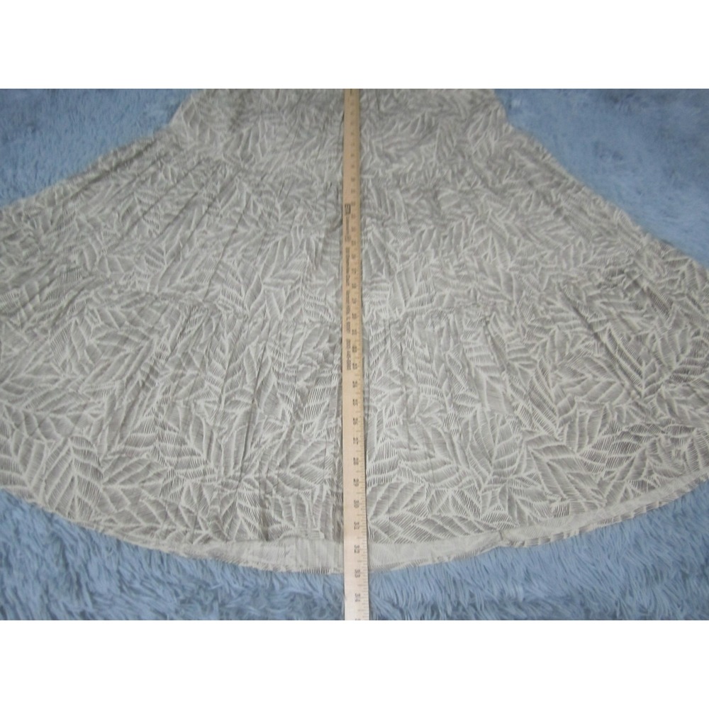 White Stag Womens Skirt Large Fit & Flare Abstract Leaf Print Polyester Cotton - Picture 6 of 9